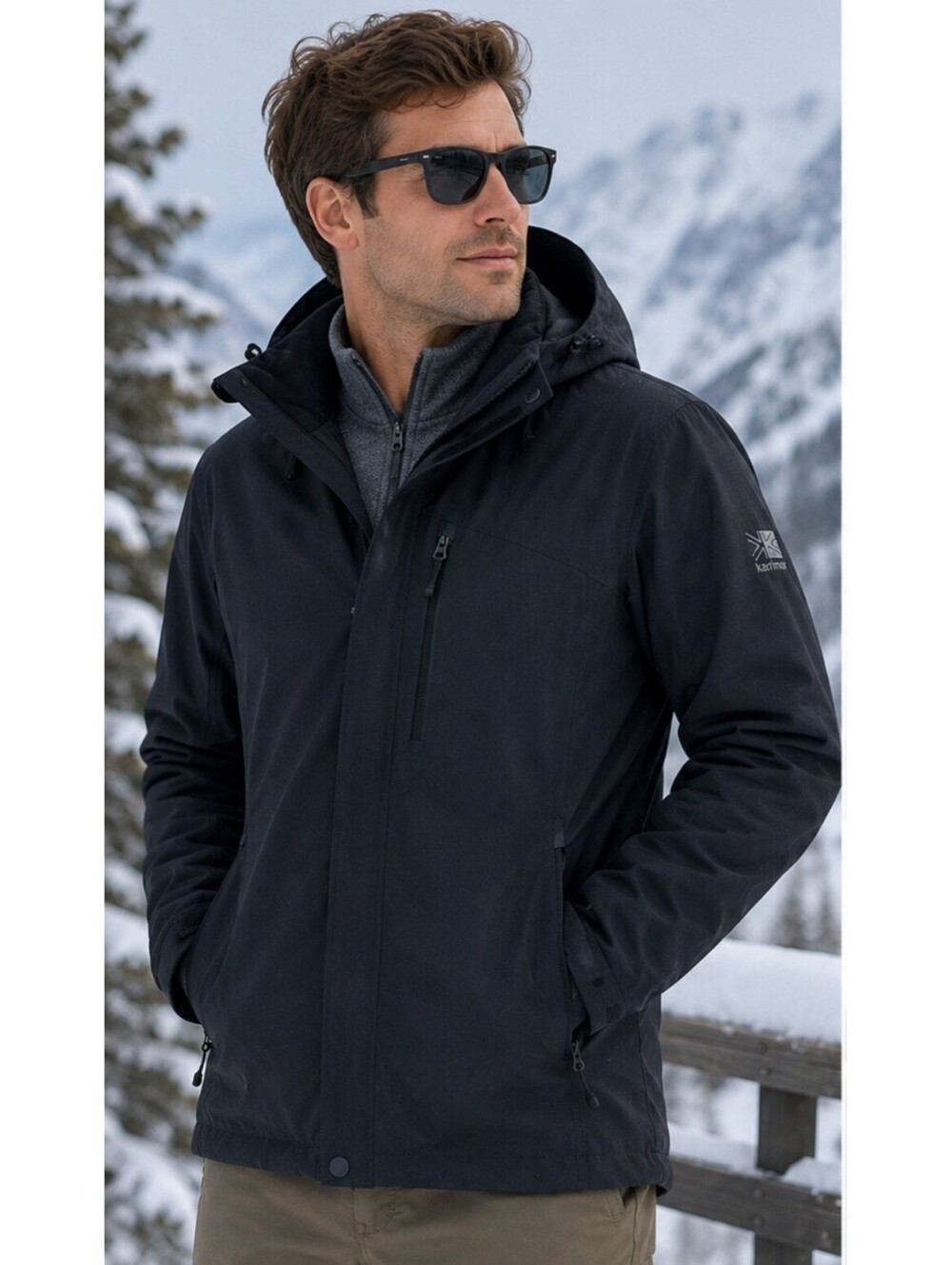 Karrimor Athletic Stretch Softshell Jacket Mens Sz Large Model SU-D119-0108 Coat